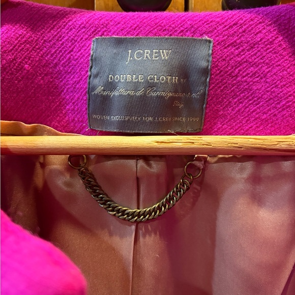 J. Crew Symphony Coat in Double Cloth Vibrant Fuschia Size 10 ๐ - Picture 10 of 17